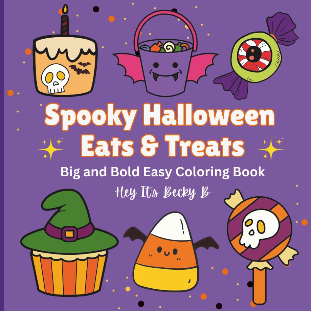 Spooky Halloween Eats & Treats - 20 Coloring Pages