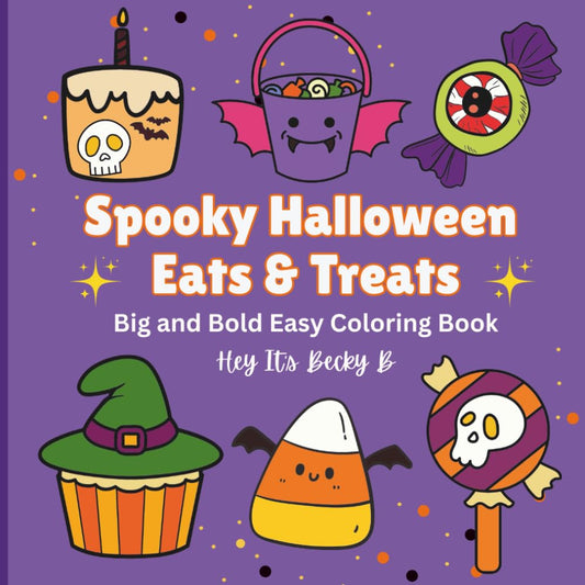 Spooky Halloween Eats & Treats - 20 Coloring Pages