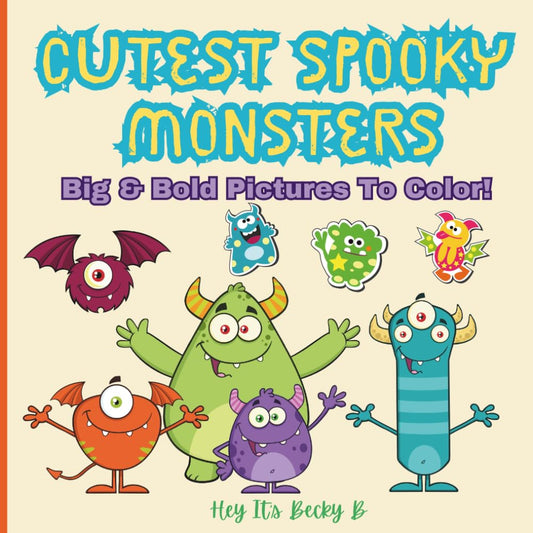 Cutest Spooky Monsters - 10 Coloring Pages