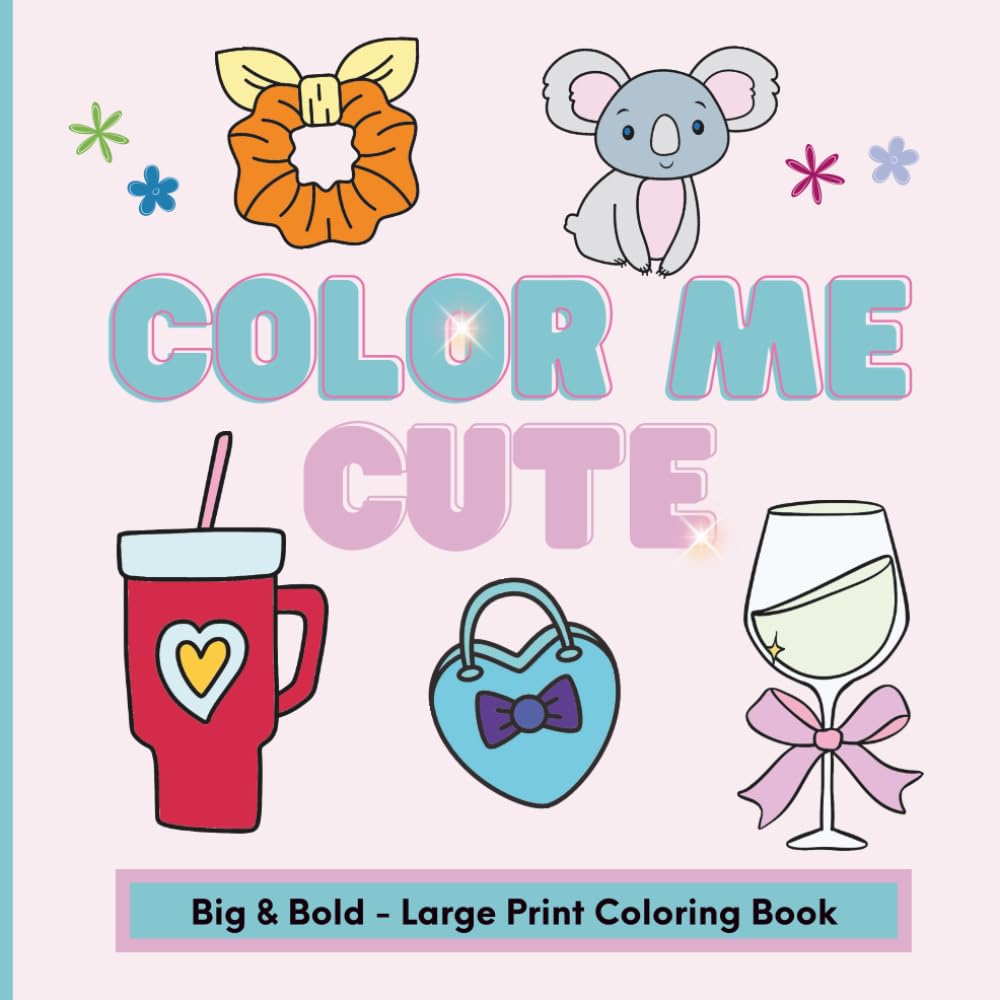 Color Me Cute - 10 Coloring Pages