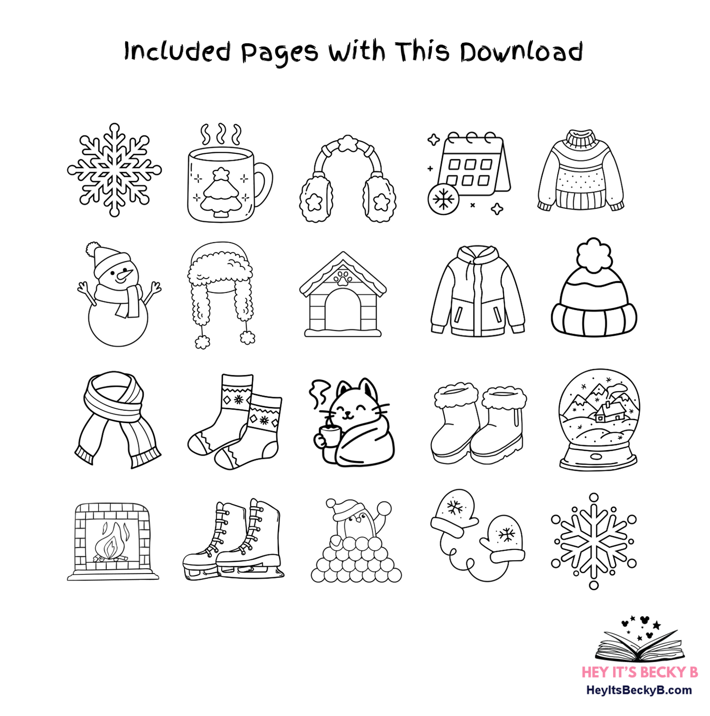 Warm Winter Wishes Coloring Pages - 20 Coloring Pages