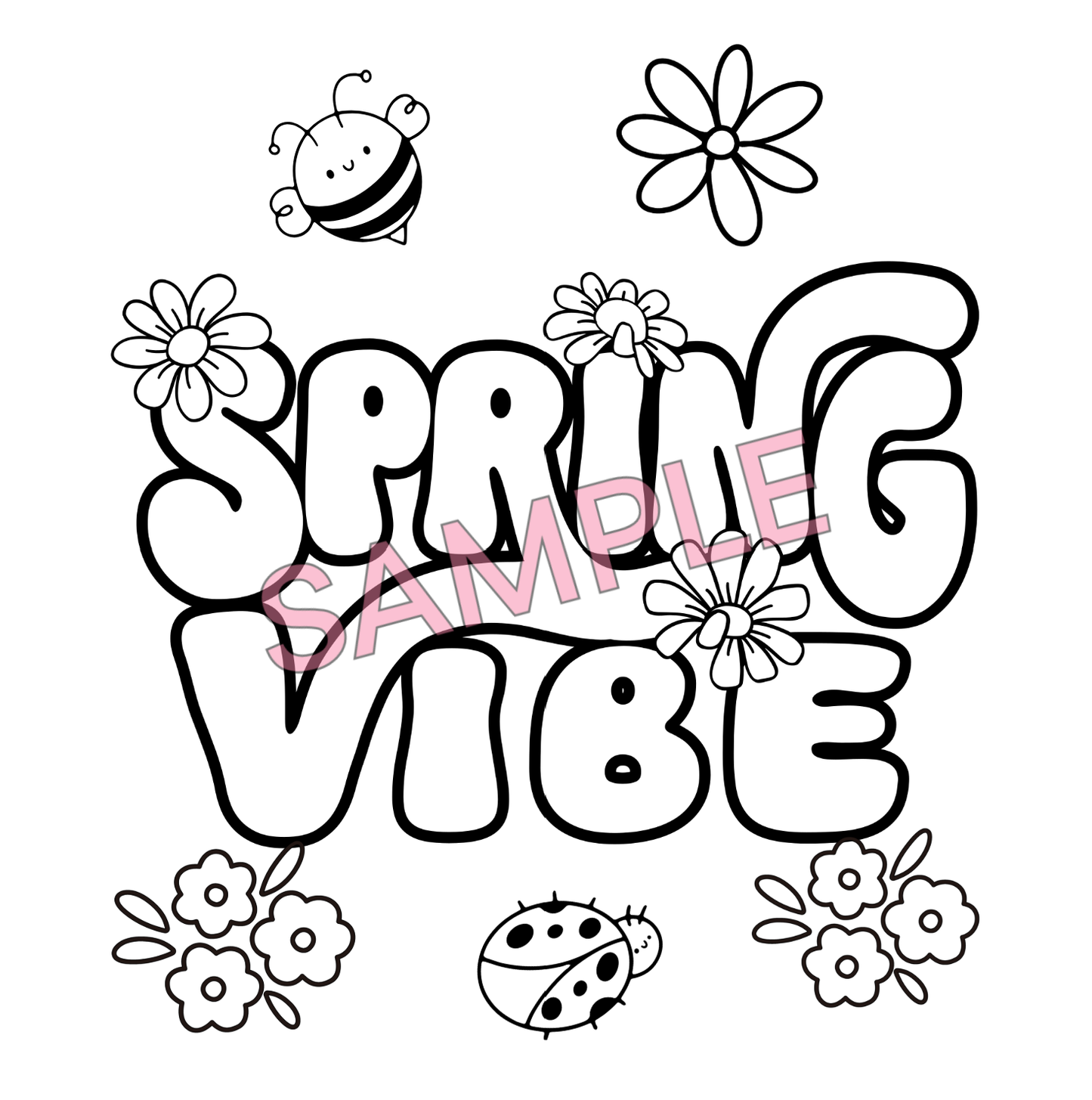 Spring Has Sprung- 5 Coloring Pages
