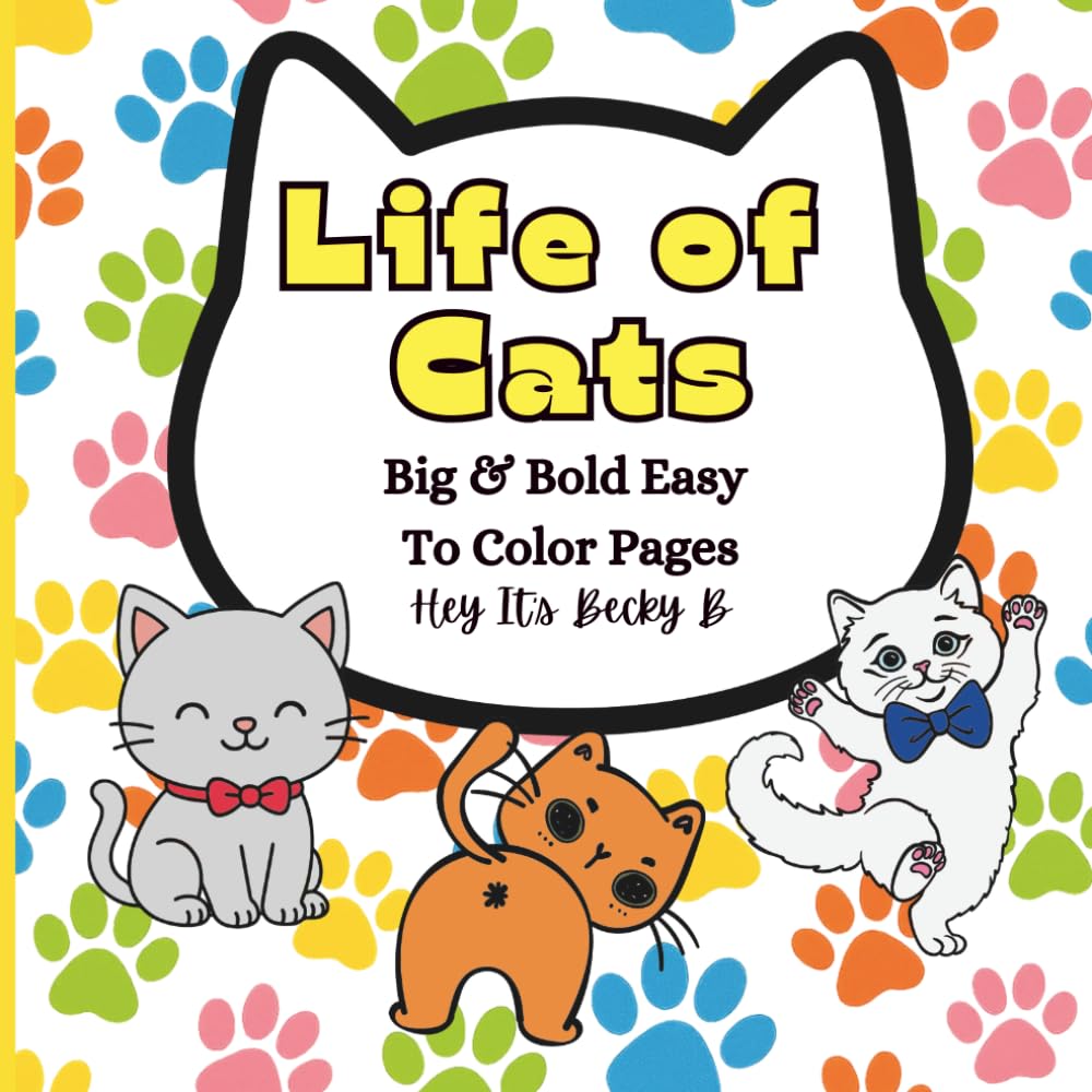 Life Of Cats - 5 Coloring Pages