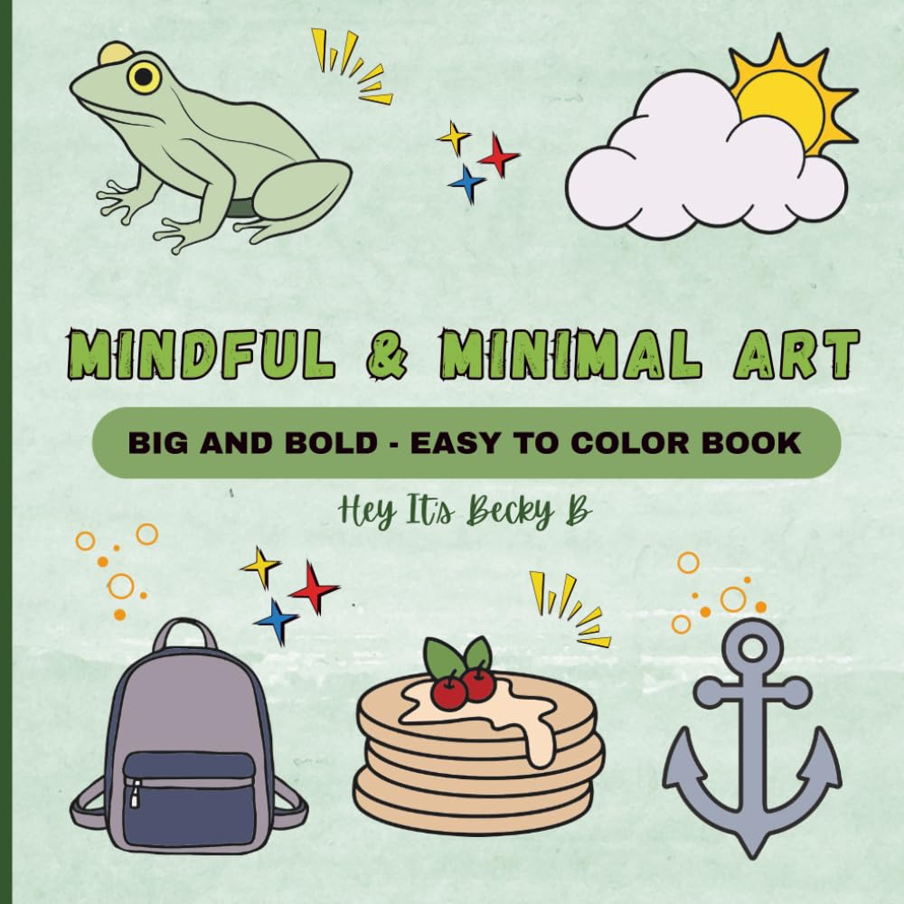 Mindful & Minimal Art - 10 Coloring Pages