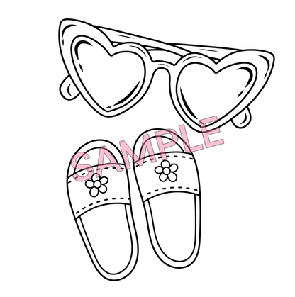Only Good Vibes - 5 Coloring Pages
