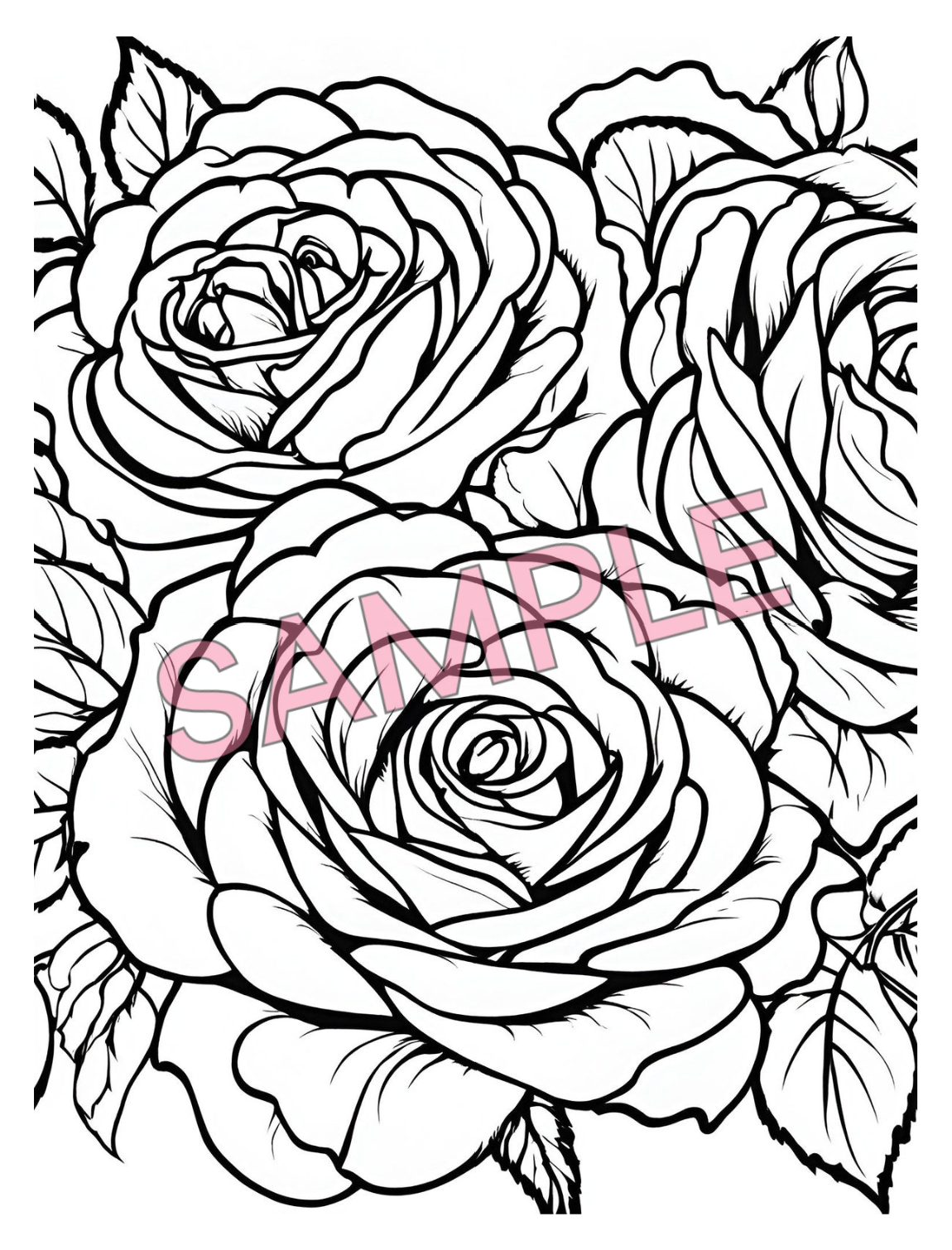 Stop and Smell the Roses- 5 Coloring Pages