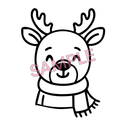 Cutest Christmas Critters - 5 Coloring Pages