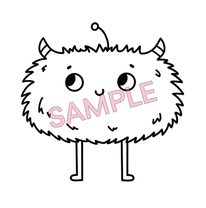 Cutest Spooky Monsters - 10 Coloring Pages