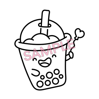 Cutest Kawaii Snacks - 5 Coloring Pages