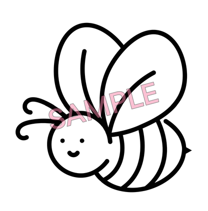 Butterflies & Bees - 10 Coloring Pages