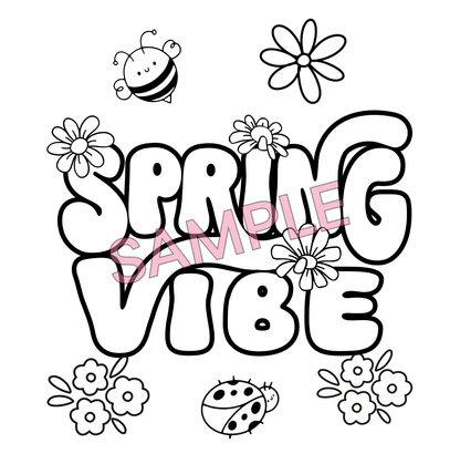 Spring Has Sprung- 5 Coloring Pages